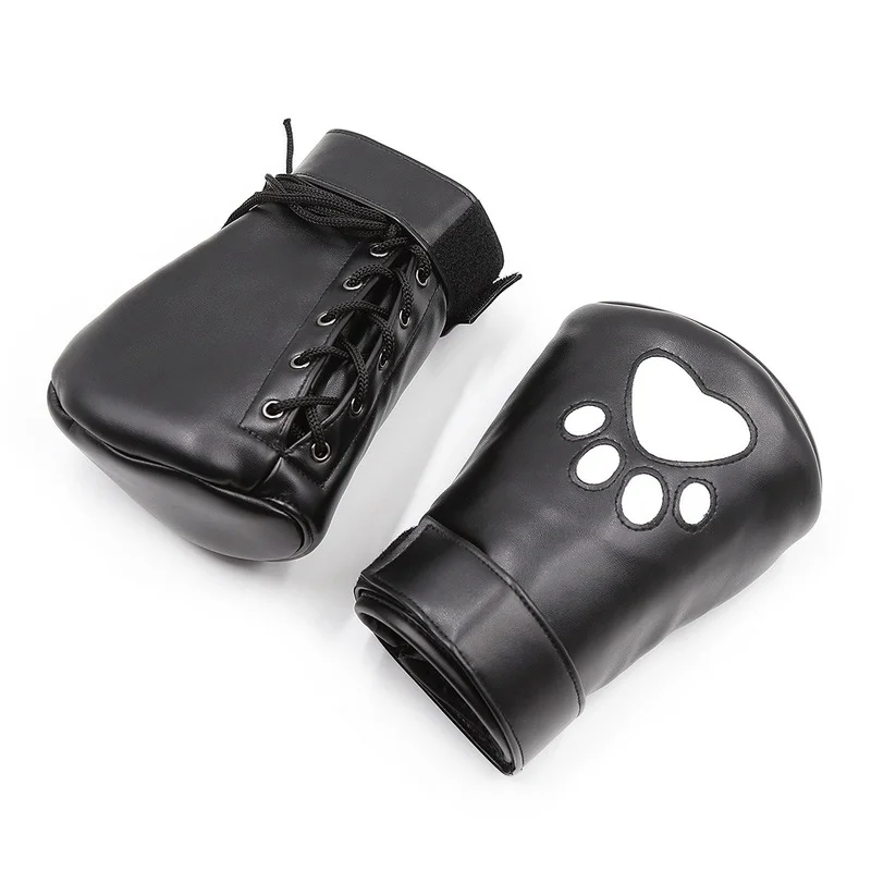 Padded Mittens Gloves Puppy Paw Palm Boxing Glove Bdsm Bondage Adult