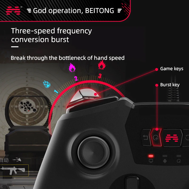 BEITONG Original Spartan 2 Wired Game Controller GamepadUSB Joystick Support Turbo Function for PC Notebook ȵ̵ Steam
