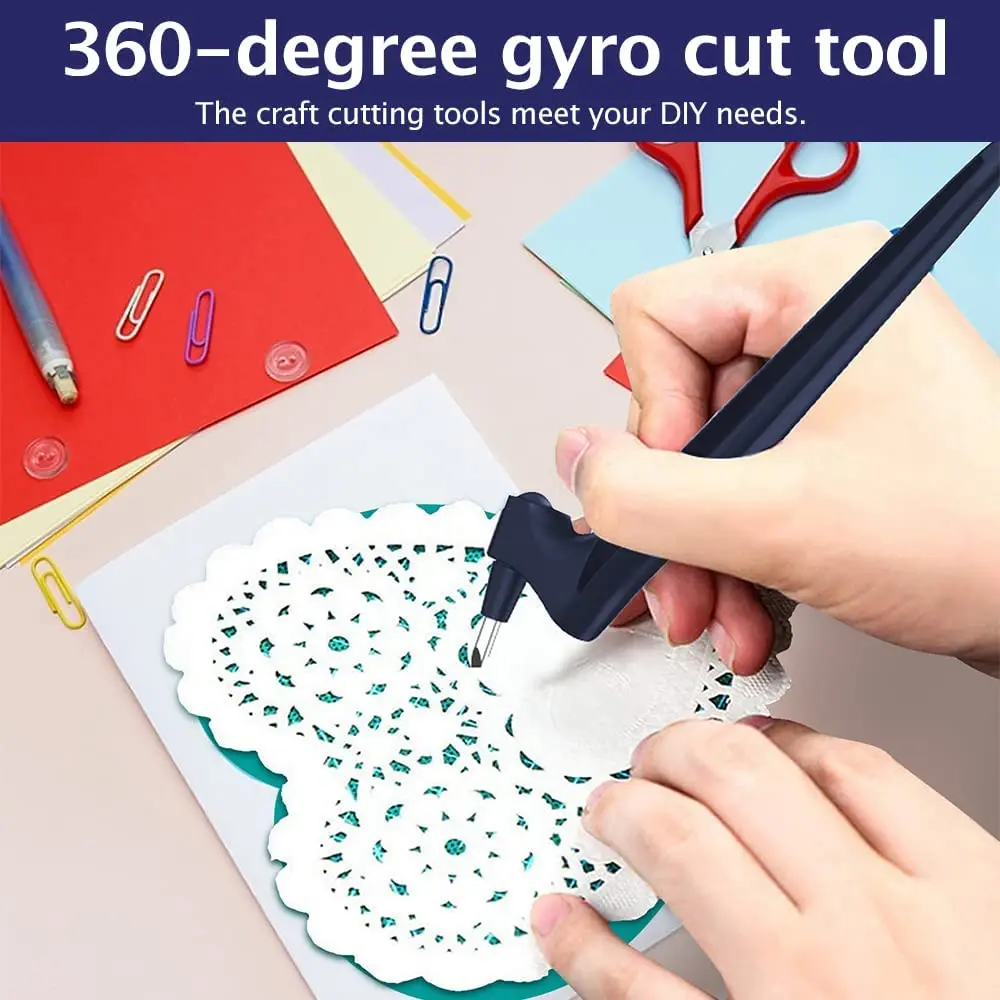 DIY Craft Cutting Tools Wood Carving Cut Pen Art Craft Tool With 360 Steel Rotating Blade Safety Cutter Paper craft cutting tool,art knife