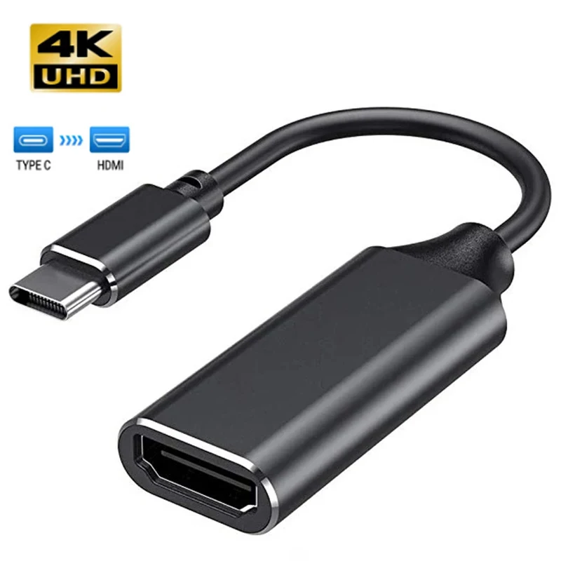4K USB-C to HDMI Adapter Converter - Type C to HDMI-Compatible for High-Resolution Display