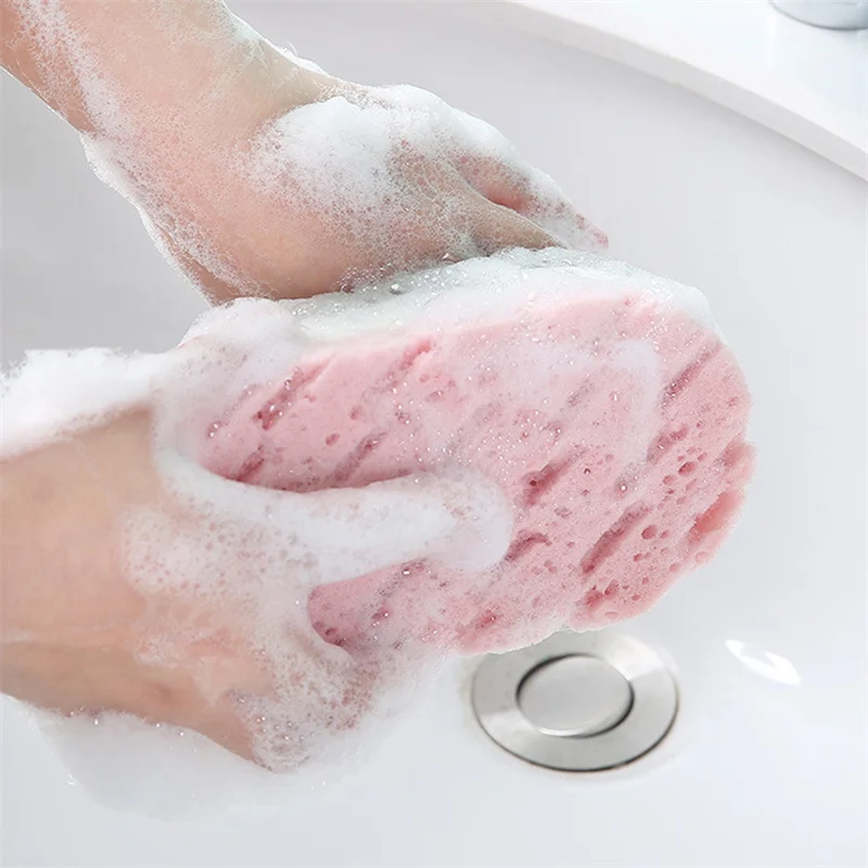 Spugna morbida Scrubber per il corpo Bagno Scrub esfoliante Spugna per doccia Spazzola per la pulizia della pelle del corpo Rimozione della pelle morta - immagine 4