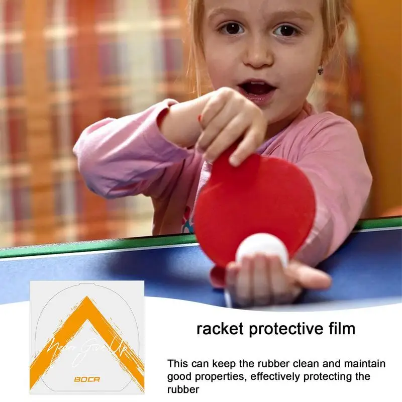 Paddle Rubber Protective Film Table Tennis Racket Sticky Film Sheets Ping-pong Ball Paddles Transparent Anti-Static Protector