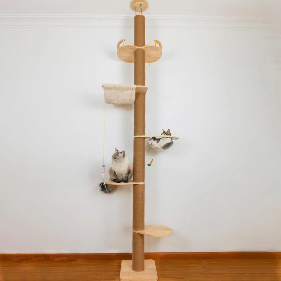 Adjustable Floor to Ceiling Cat Tree Tower