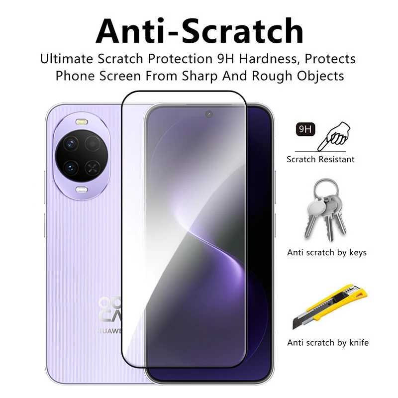 Premium Full Cover Tempered Glass Screen and Camera Lens Protector