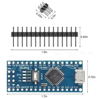 10-1PCS Nano 3.0 With the bootloader compatible controller CH340 USB driver Mini / Type-C / Micro 16Mhz ATMEGA328P for Arduino - Image 4