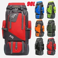 90L Leisure Sports Bag Waterproof Large Capacity Men Women Outdoor Hiking Camping Backpacks Backpack Mountaineering Bag 1