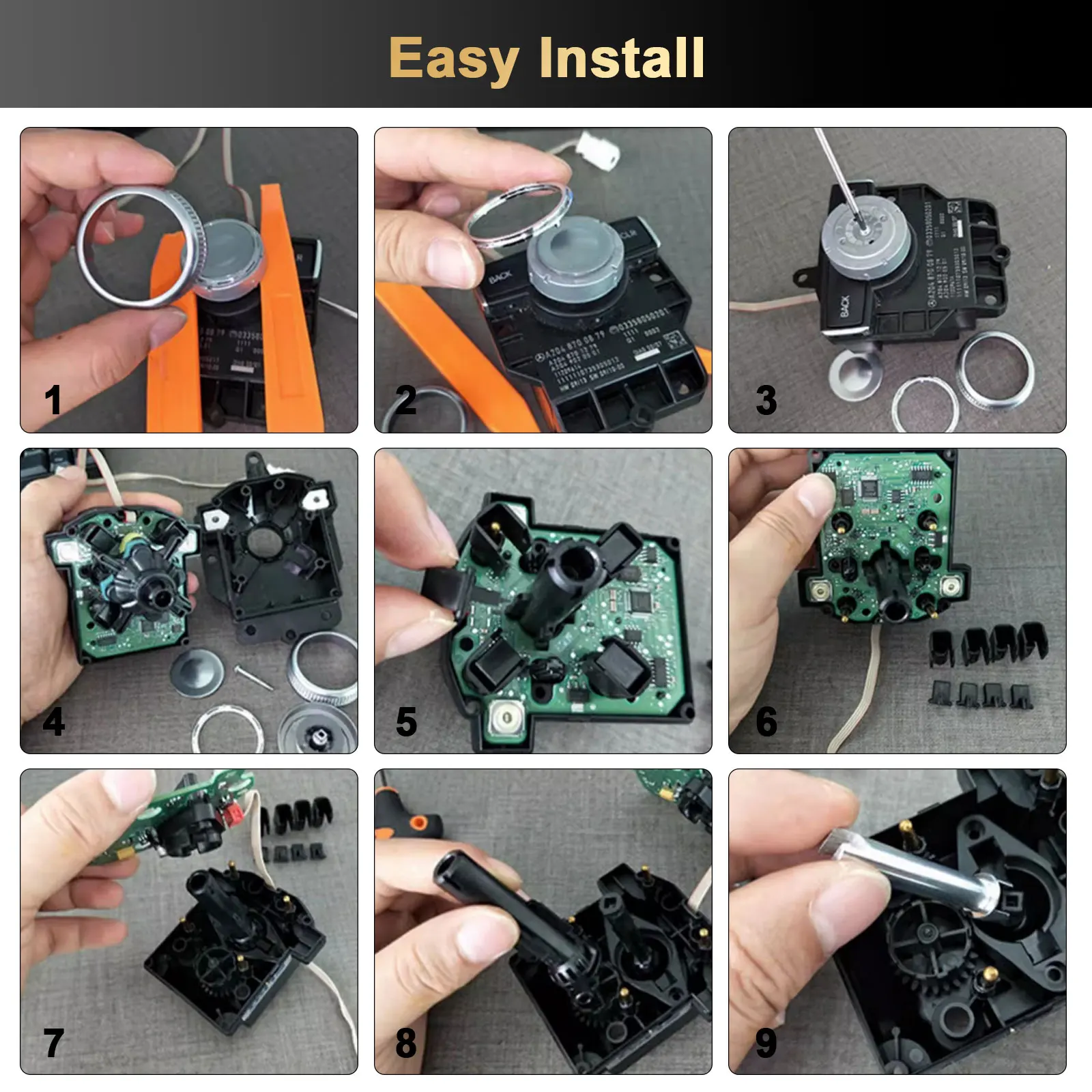 Button Scroll Knob Shaft Repair Fix Axis Pin Radio Command Console Controller Rotary Switch For Mercedes Benz W204 X204 W212