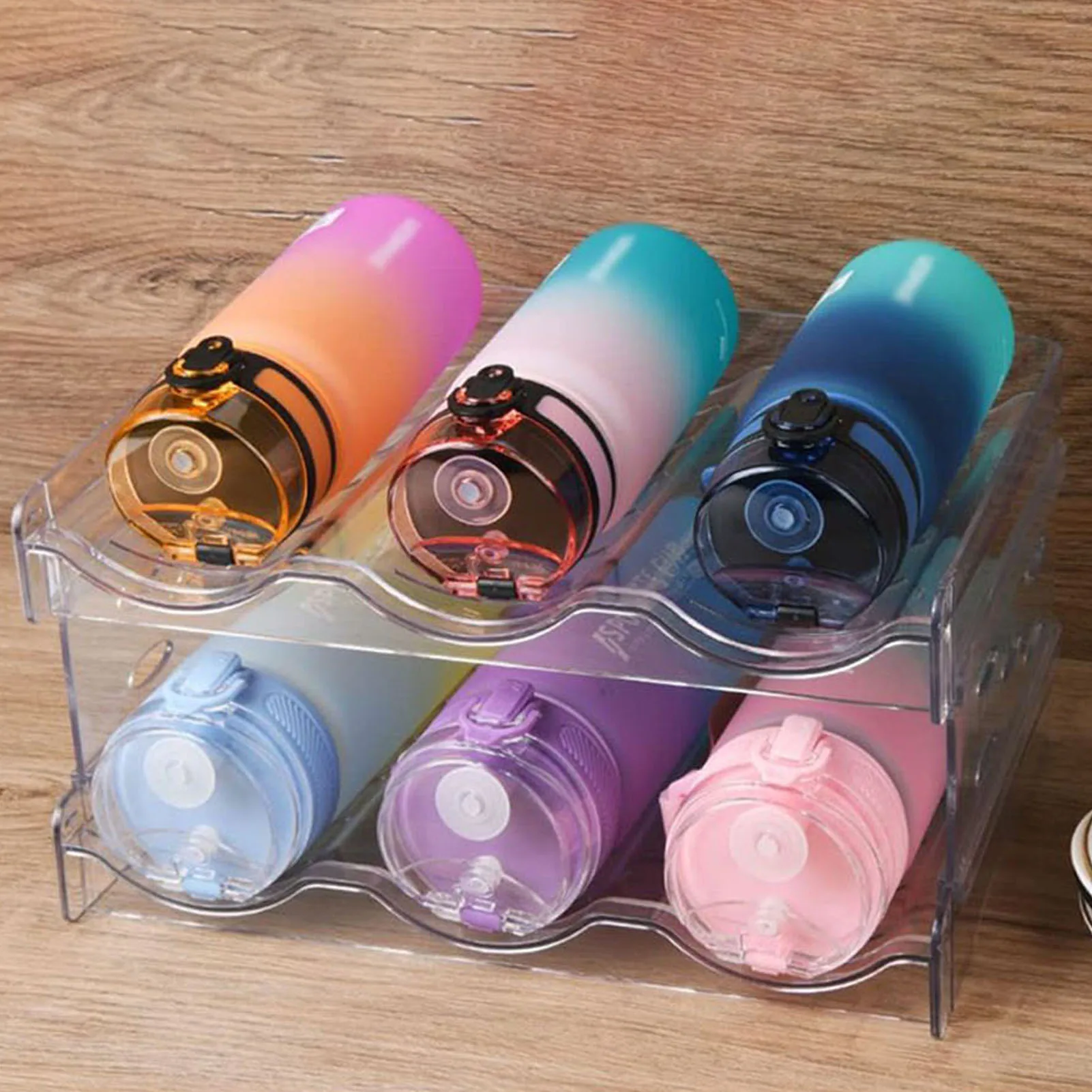 

Штабелируемая Винная стойка, держатель для бутылок, кухонный Стандартный органайзер для бутылок с напитками, коробка для хранения шампанского