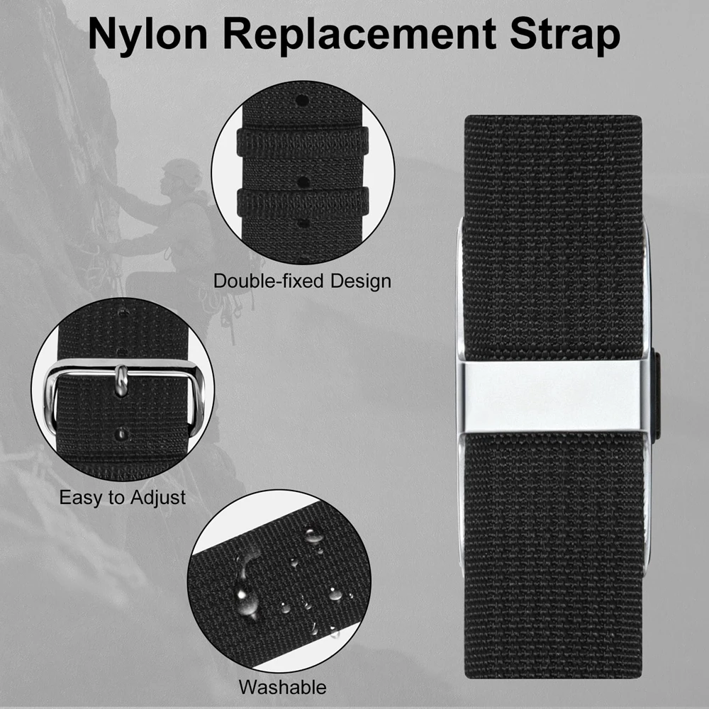 Breathable Adjustable Sports Wristband with Non-Slip Nylon Strap