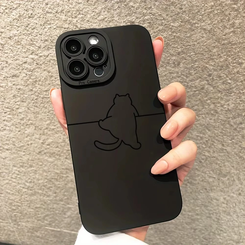Minimalist Line Cat Phone Case