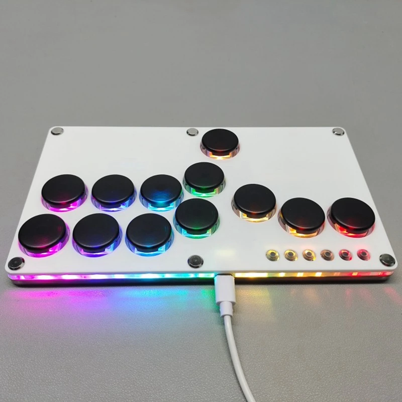 Flatbox Hitbox Arcade Fighting Game Encoder Controller Xinput/Dinput Mini Hitbox Console For NS/PS3/PS4