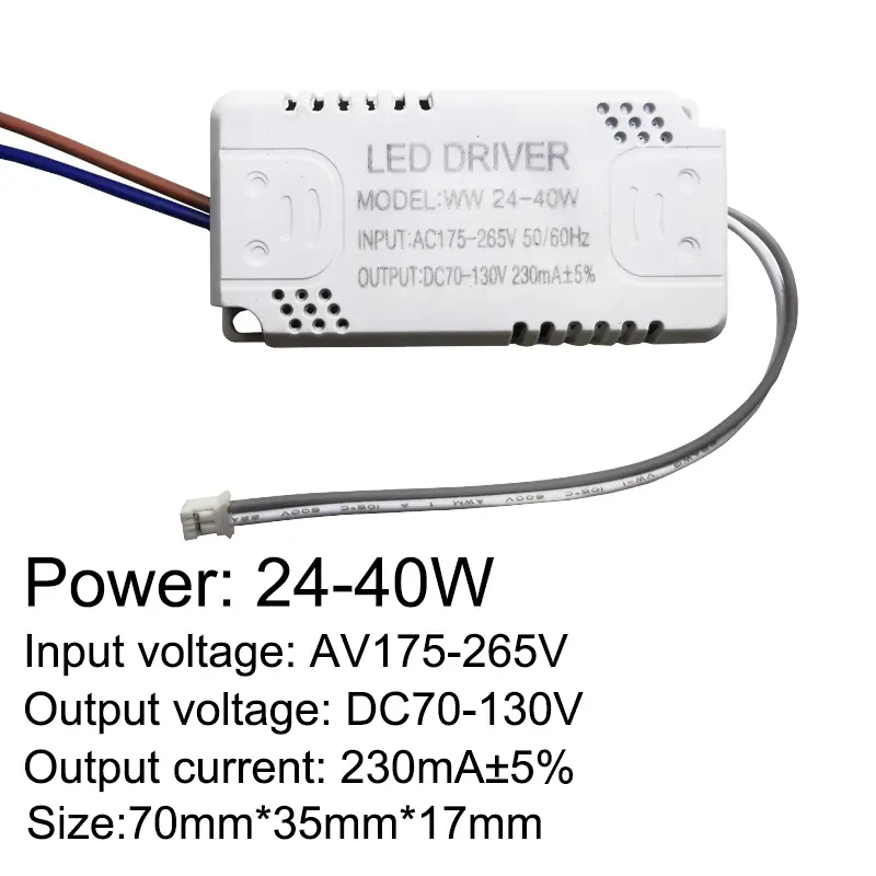 LED Driver 230mA 8-24w 24-40w 40-60w 60-80w 80-120w 100-150w LED Constant Current Driver Power Unit Supply LED Transformer - Image 3