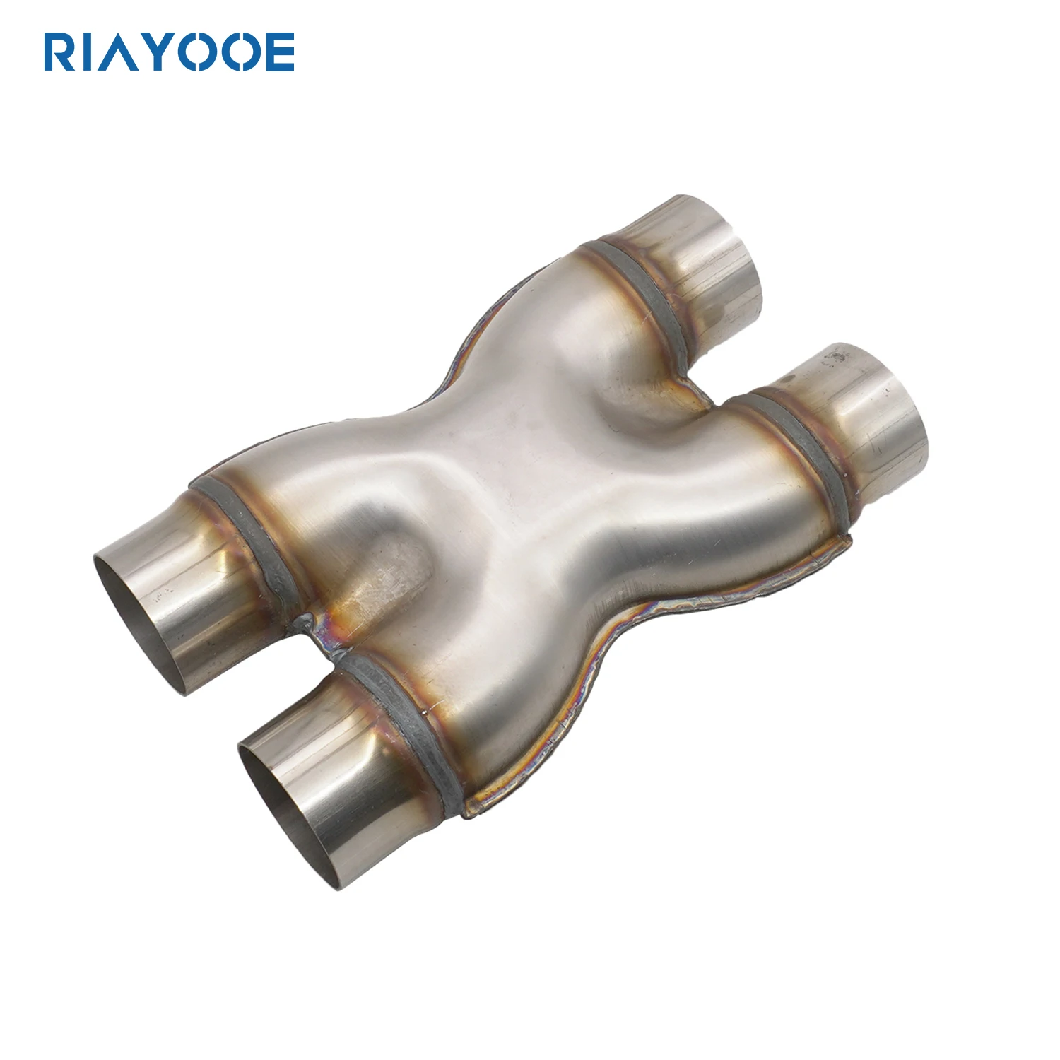 Exhaust Pipe Connector ID ID Car Exhaust Pipe Exhaust Muffler H Pipe X Tube Car Escape Dual Exhaust Four Way Adapter Connector For Muffler 409 Stainless Steel 51 57 63 76MM