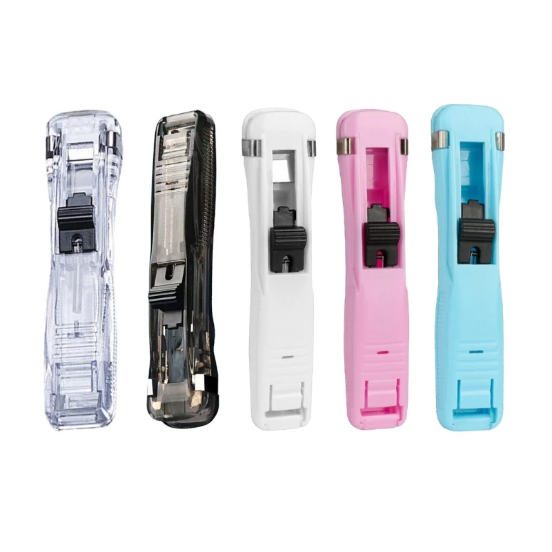 

Clamp Stapler Handheld Clam Clip Dispensers Paper Clip Dispenser for Documents Dropship