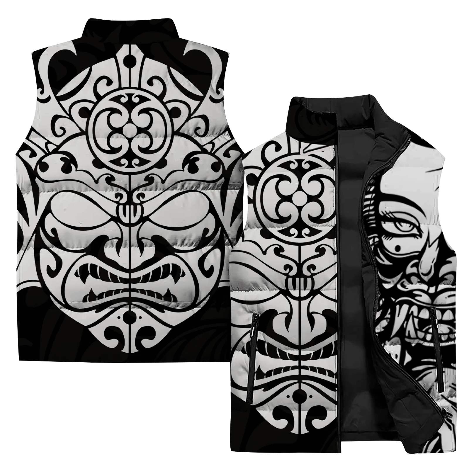 thumbnail image 1 of Chaquetas de hombre diosa Chalecos de bruja para hombres Chaleco Totem Calidez Impresión digital 3D Ropa de hombre duradera de moda Chaleco de viento frío para hombre, 1 of 4