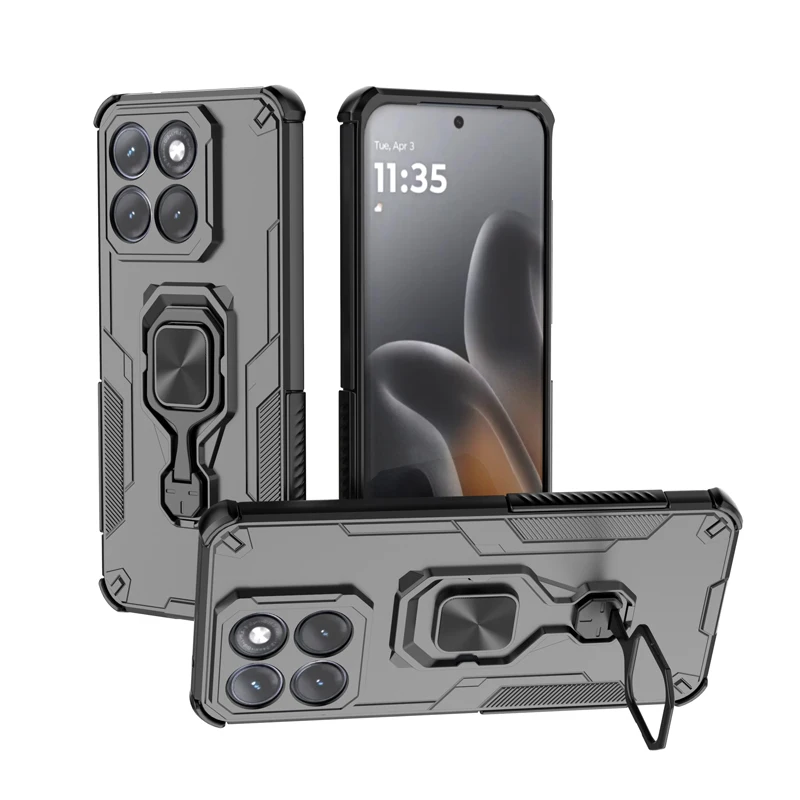 Enhanced Magnetic Ring Stand Protective Case with Multi-Layer Protection