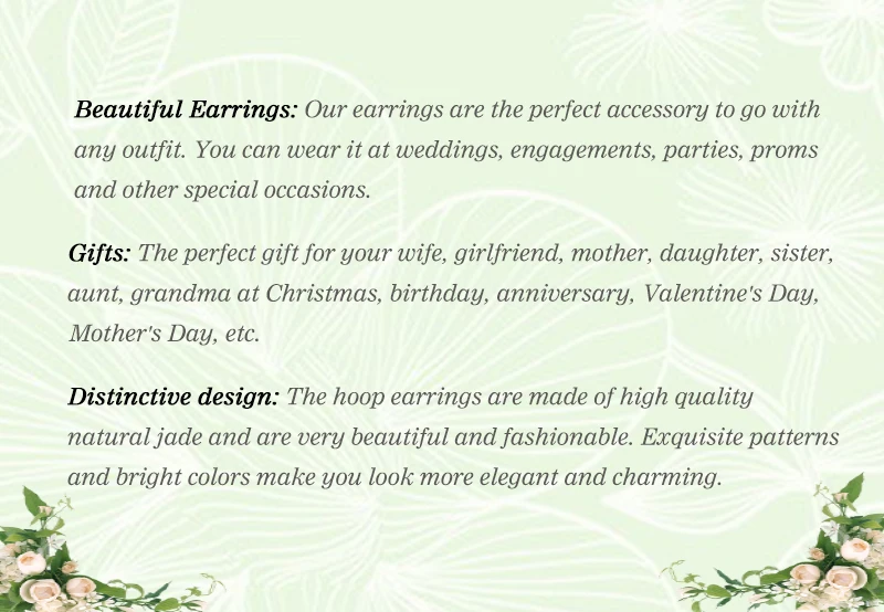 Natürliche Jadeit Runde Perle Ohrring S925 Silber Luxus Sexy Junge Mädchen Mode Charme Elegante Frauen Edlen Schmuck Urlaub Geschenke – Detail 1