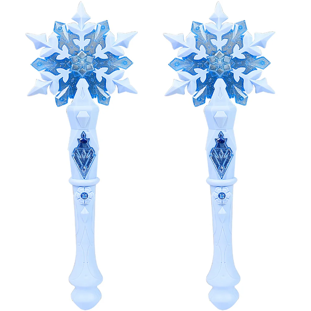 

2 Pcs Snow Hot Costume for Halloween Birthday Party Decoration Accessories Girls Fairy Toys Plastic