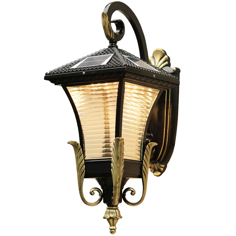 Solar Energy Lamp American Outdoor Wall Light European Outside Waterproof New Rural Home Garden Terrace Courtyard Wall Sconce led lamp e27 corn light bulb e26 chandelier 220v foco led 25w 35w 50w energy saving lamp 110v candel lampara for home lighting