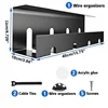 Under Desk Cable Management Tray Desk Cord Organizer Carbon Steel Cable Management Accessories Office Storage Rack 1 or 2 pcs 6