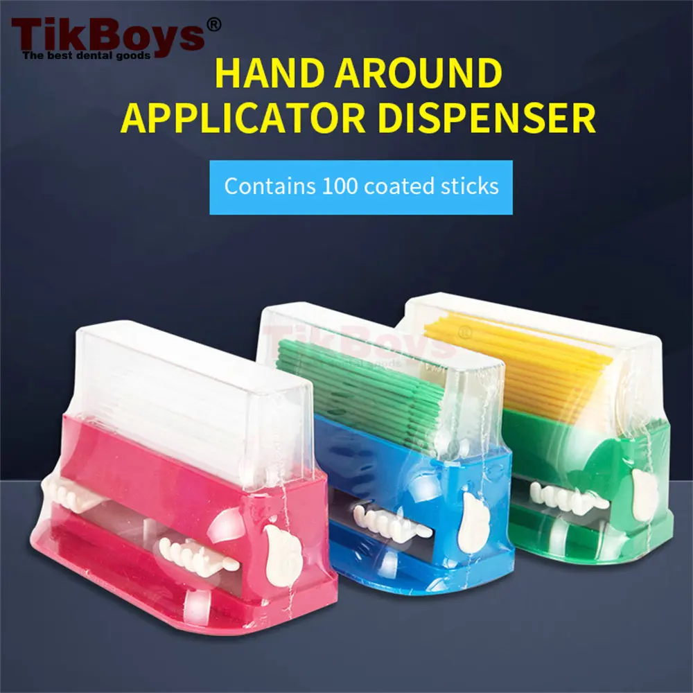 

Dental Applicator Stick Dispenser Container Holder Cotton Micro Brush Tip Dental Lab Orthodontic Dentistry Applica Cleaning