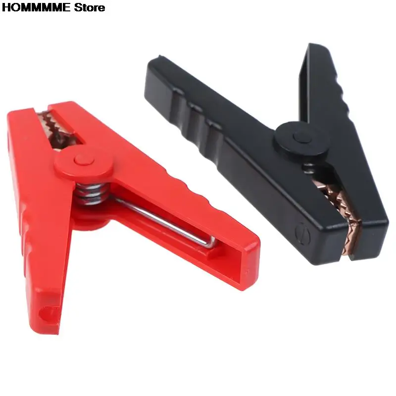 Alligator Clips Test Clip Electrical Clamp Alligator Clip Adapter Test Hooks Clips 2pcs/Lot 100A Electrical Crocodile Alligator Car Battery Micro Insulated Clips Clamps Connector 90mm For Electric Project
