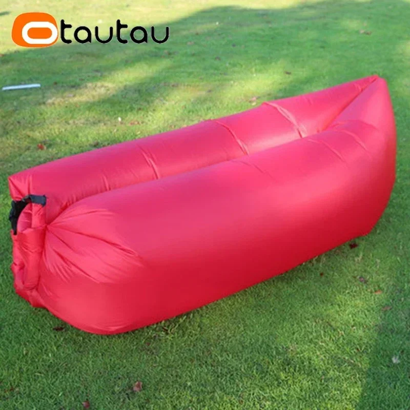 OTAUTAU Ultra Light Pillow Style Lazy Sofa Inflatable Sofa Portable Foldable Sleeping Bag Bed SF284 inflatable sofa