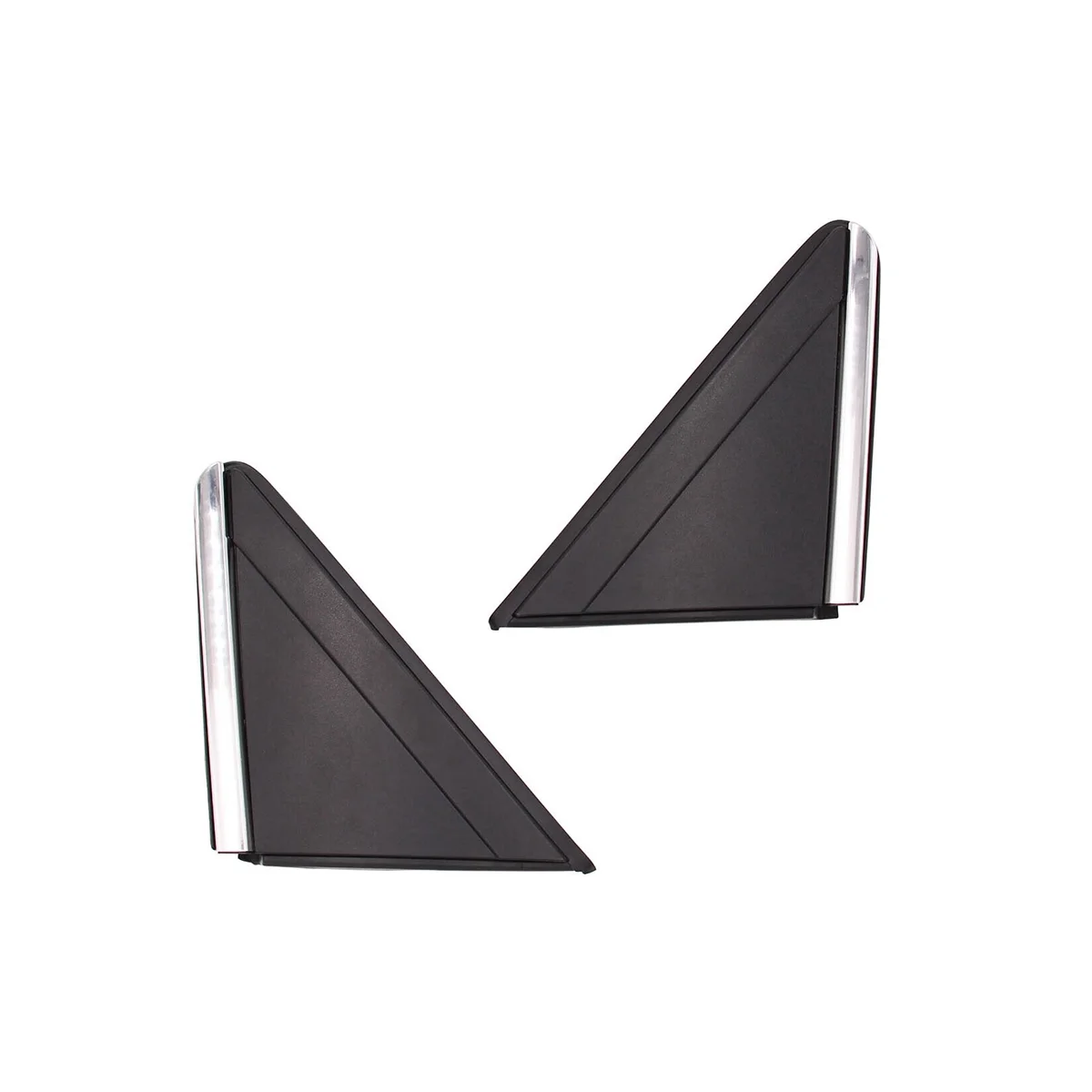 

1 Pair Door Mirror Flag Applique Trim Cover for 08-16 Town & Country 08-19 Dodge Caravan 1BE431XFAA 1BE421XFAA