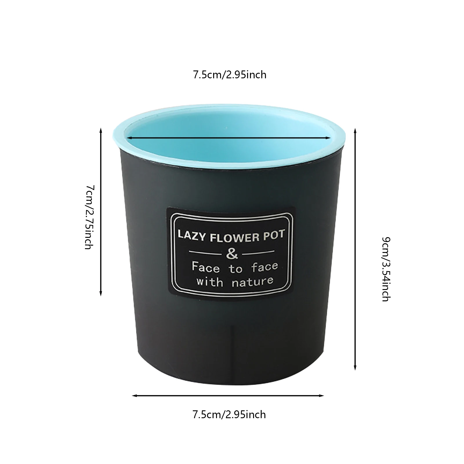 Translucent Detachable Self-Watering Flower Pot with Enhanced Drainage