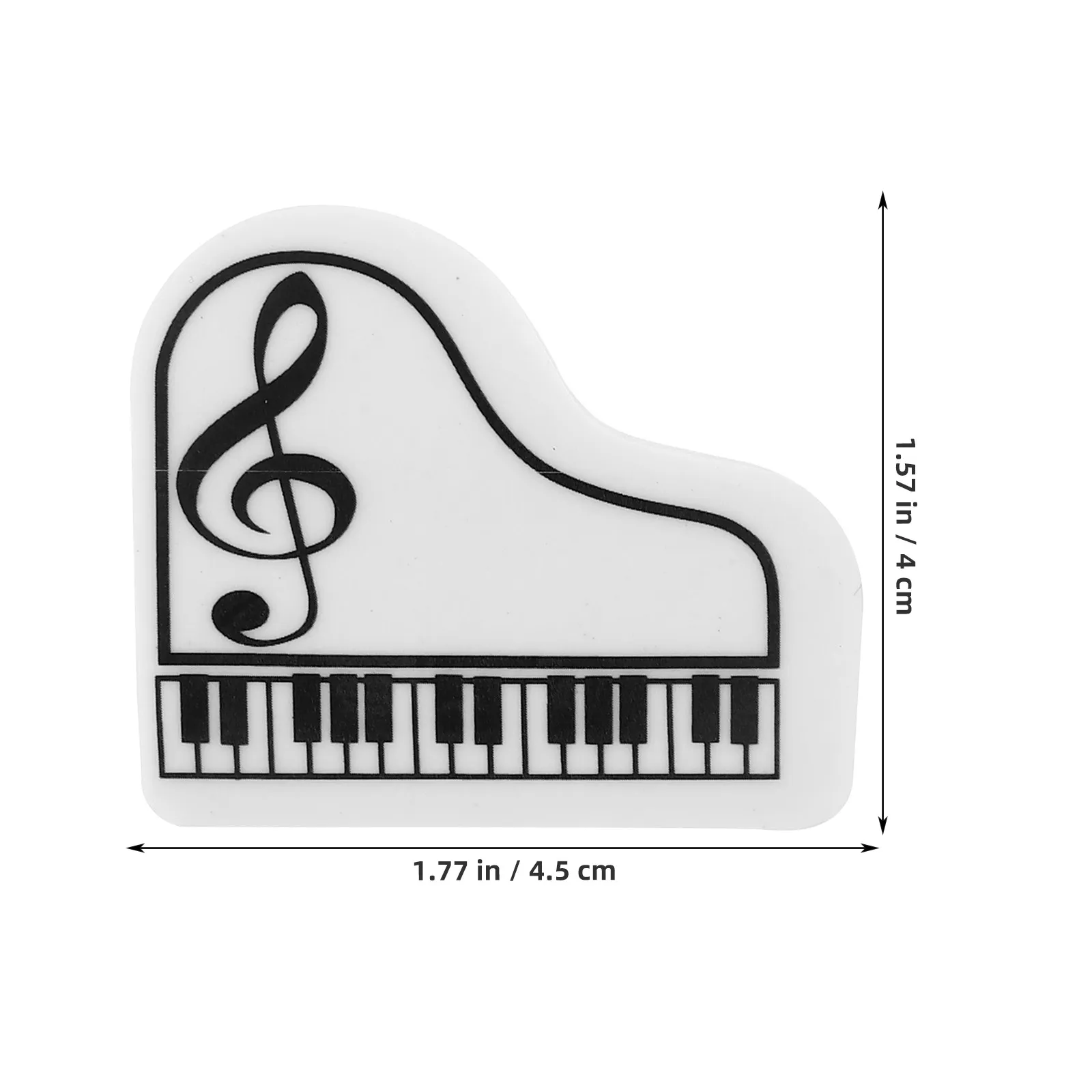 10Pcs 사랑스러운 피아노 지우개 어린이를위한 작은 경량 지우개 어린이 연필 자국 지우기 교실 책상 장식 공예