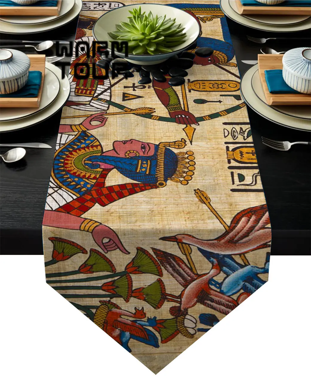 Decor Egyptian Style Ancient Egyptian Table Tablecloth Table Egypt