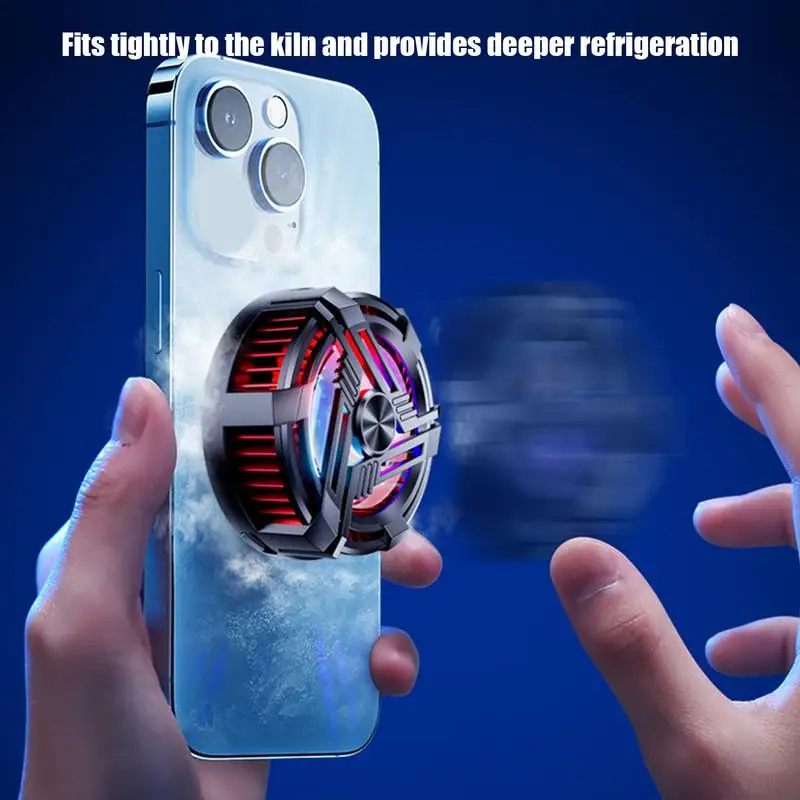 휴대폰 라디에이터 마그네틱 쿨러, 반도체 RGB 조명, 냉각 칩, 범용 백 클립, 휴대폰 아이폰용 Macc