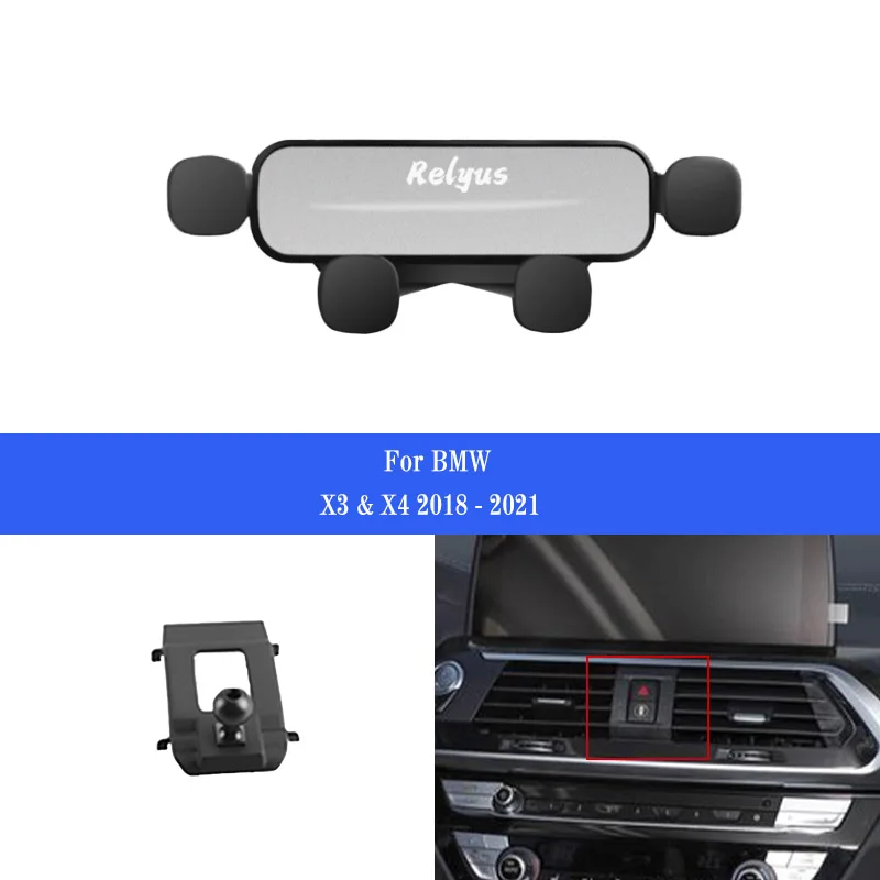 

Car Mobile Phone Holder Smartphone Air Vent Mounts Holder Gps Stand Bracket for BMW X3 X4 G01 G02 2018 2019 2020 Accessories