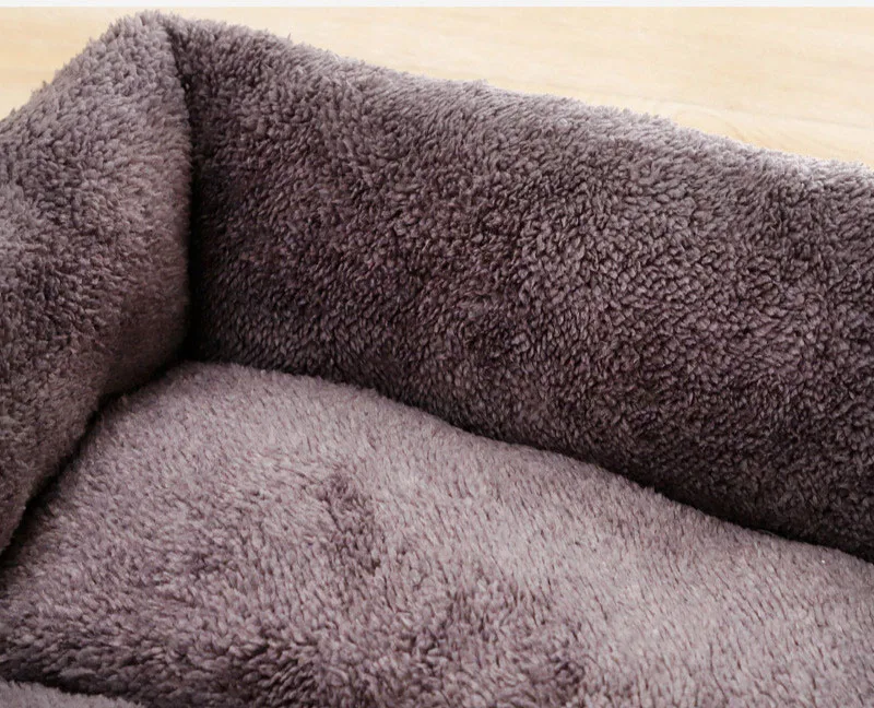 Plush Black Dog Bed 2