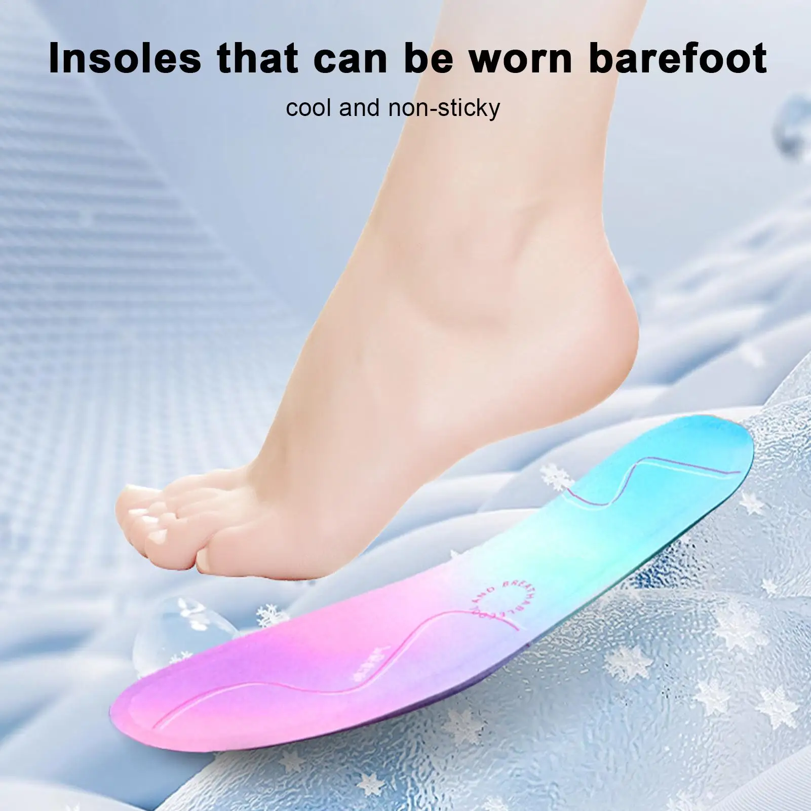 Cloud Soles for Men Cooling Breathable Sole Insoles Foot Health Care Supplies for Hiking Boots Cycling Tennis Sports Dress Shoes