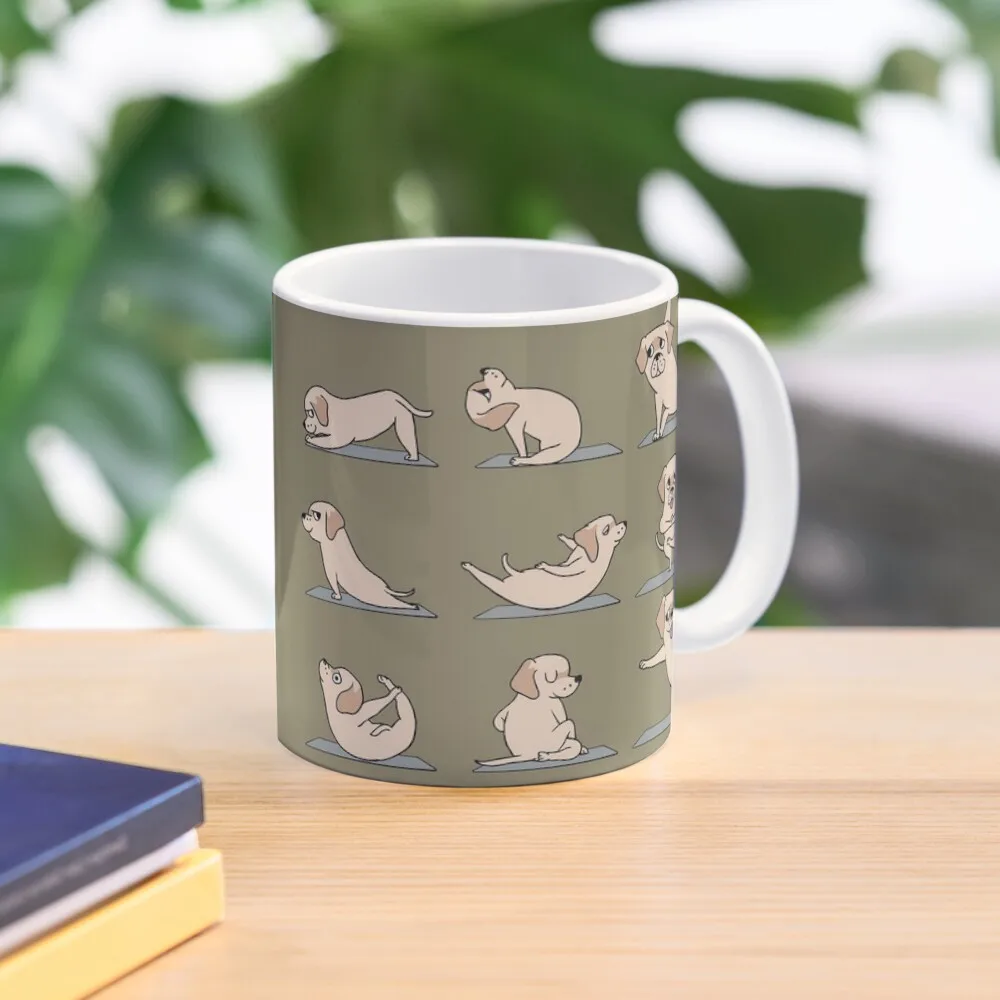 

Labrador Retriever Yoga Coffee Mug Anime Cup Cold And Hot Thermal Glasses Customizable Cup