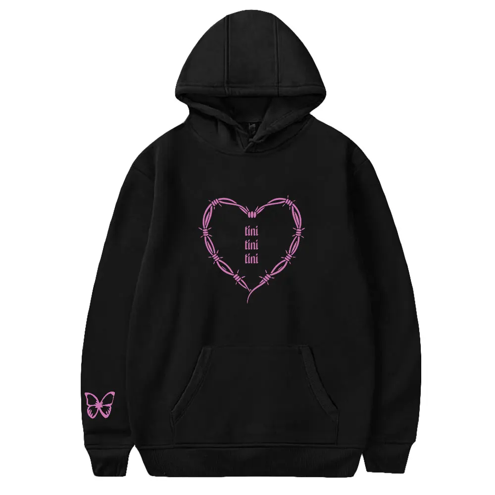 

Толстовки Tini Stoessel Tour Tini с логотипом альбома Merch принтом унисекс модная забавная Повседневная Уличная одежда
