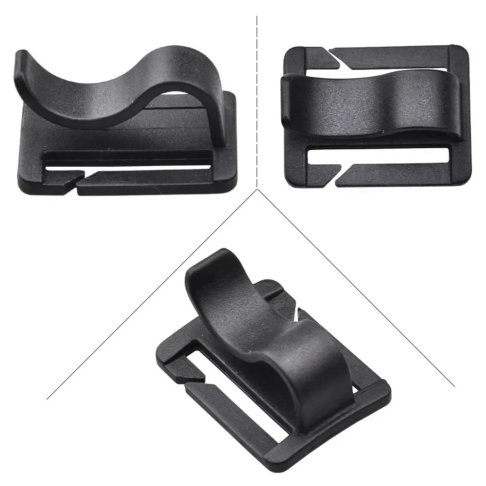 2/4pcs Rotatable Hydration Bladder Drinking Tube Trap Hose Webbing Clip Pack Tube  Webbing Clip Holder Hydration Backpack
