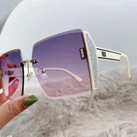New Borderless Square Sunglasses Women's Brand Designer Fashion Sun Glasses Women Outdoor Driving Eyewear UV400 Oculos De Sol 3