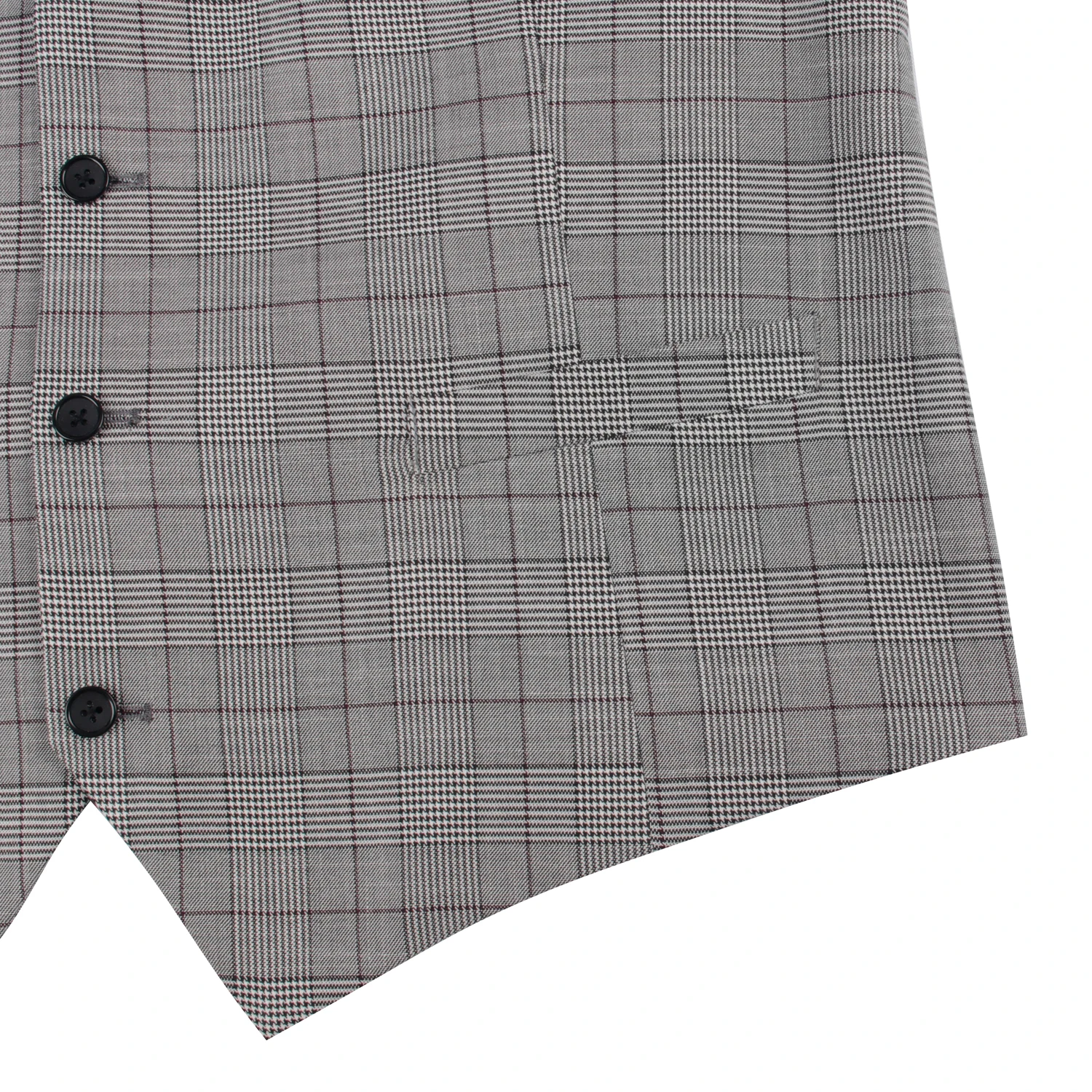 Grey Glen Check Mens Vest Men Custom Made Waistcoat Wedding Vest For Men Gilet Homme Gilet Sans Manche Homme Gilet Costume Homme