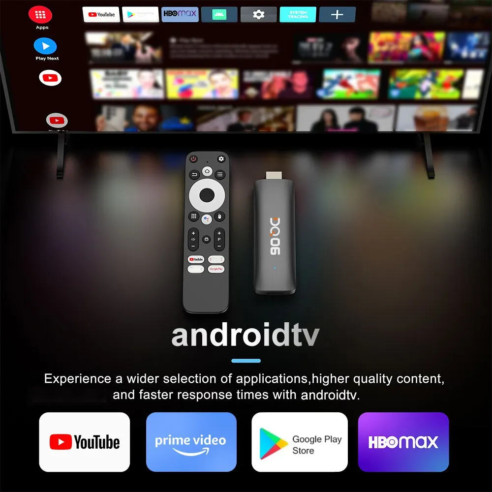DQ06 ATV MiniTV Stick Android12 Allwinner H618 Quad Core 8K - Happen