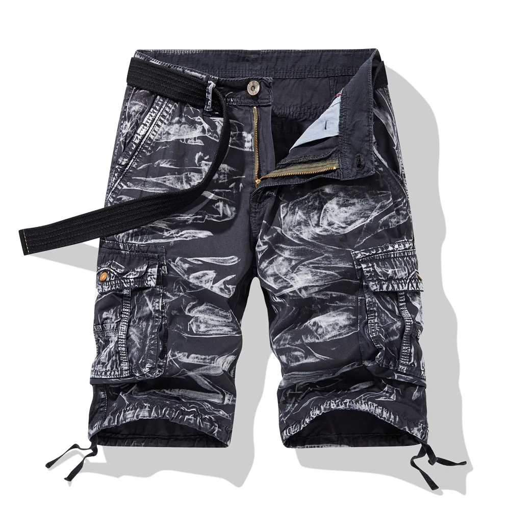Men's Wholesale Summer Loose Casual Camouflage Work Shorts Large Size Multi-pocket Men's Five-point Pants