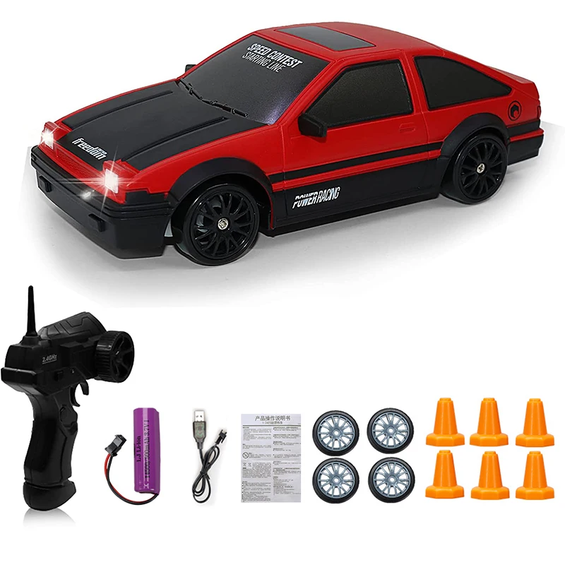 Carrinho De Controle Remoto Toyota Ae86 Drift 1/10 Vel 70 Km