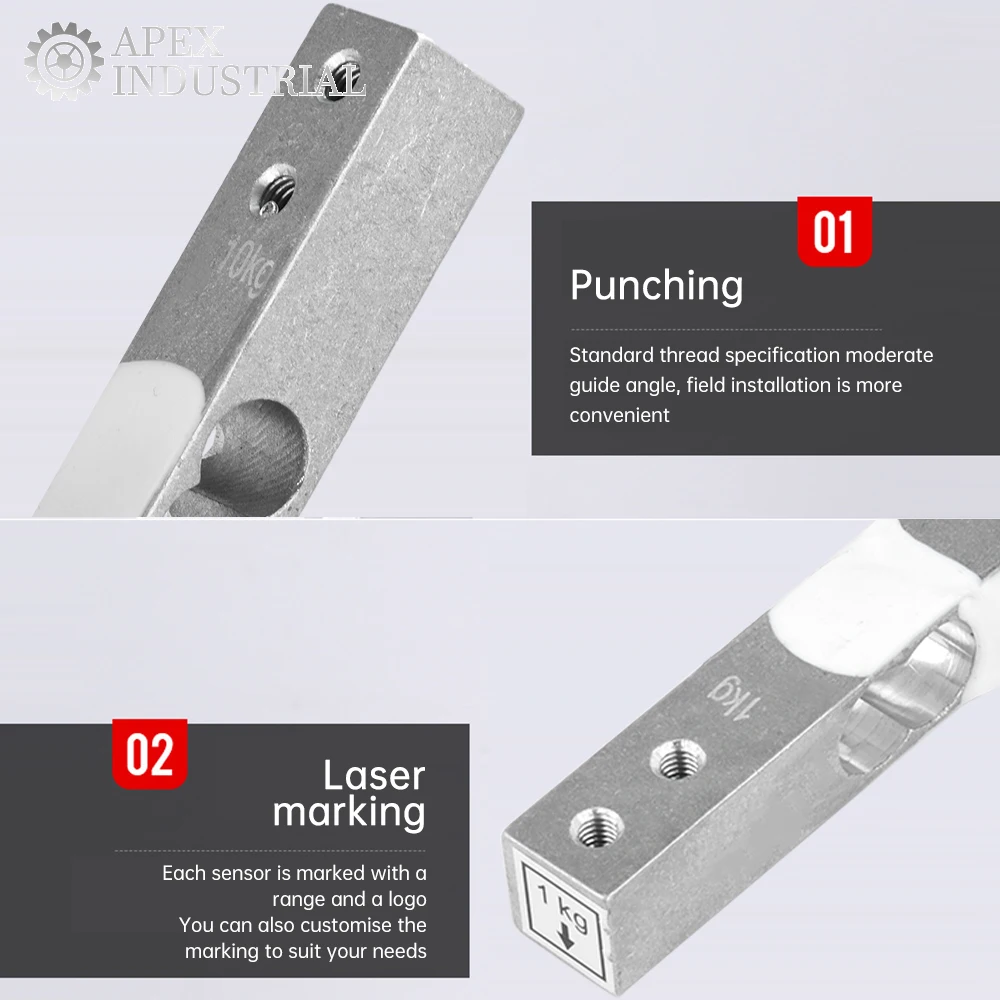 Aluminum Alloy Load Cell Weight Pressure Sensor for Electronic Scales - Available in Multiple Load Capacities (1-10KG)