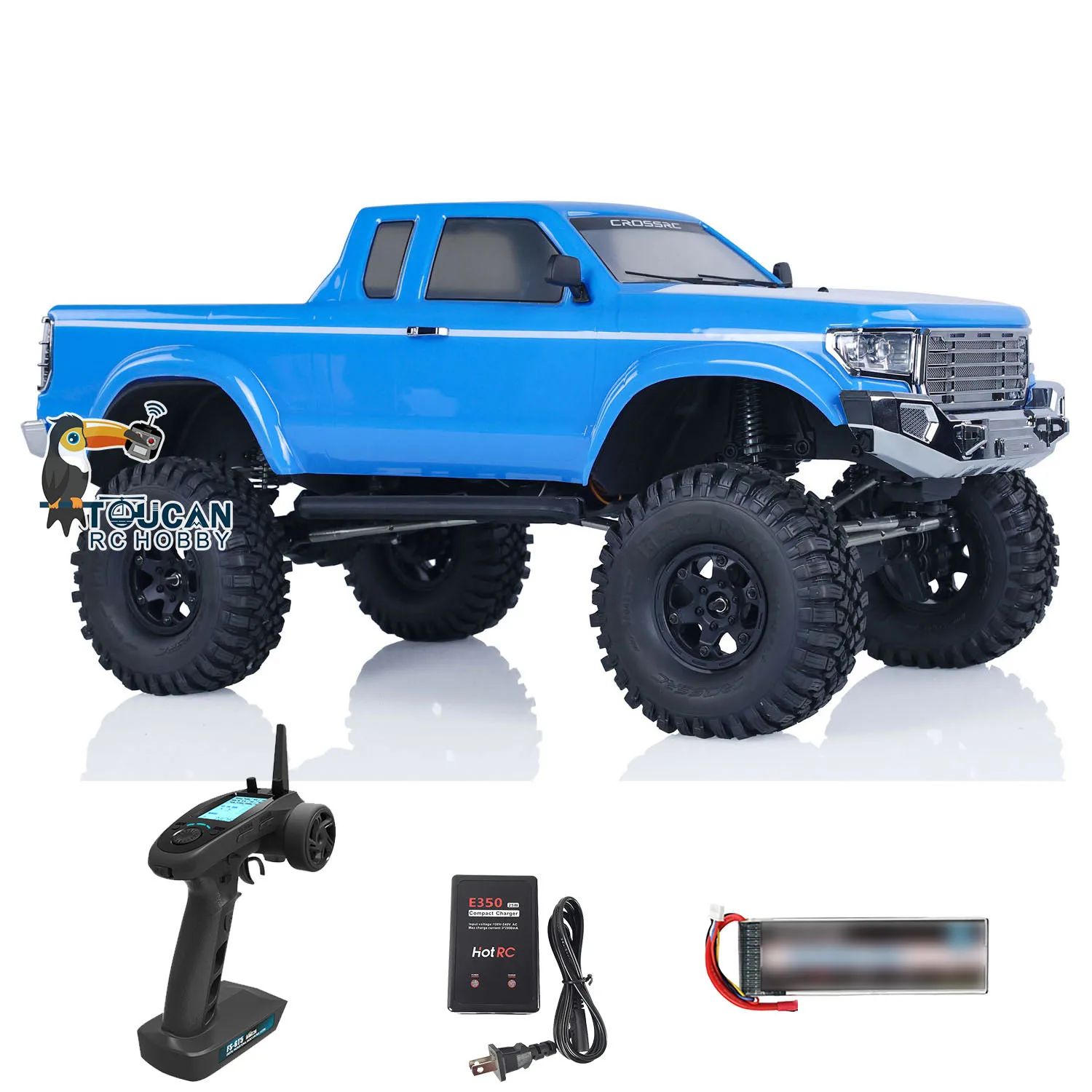 

CROSSRC 4x4 RC Crawler Car 1/10 AT4V RTR Remote Control Off-road Vehicles Ready to Run Model for Boys Toys THZH1652