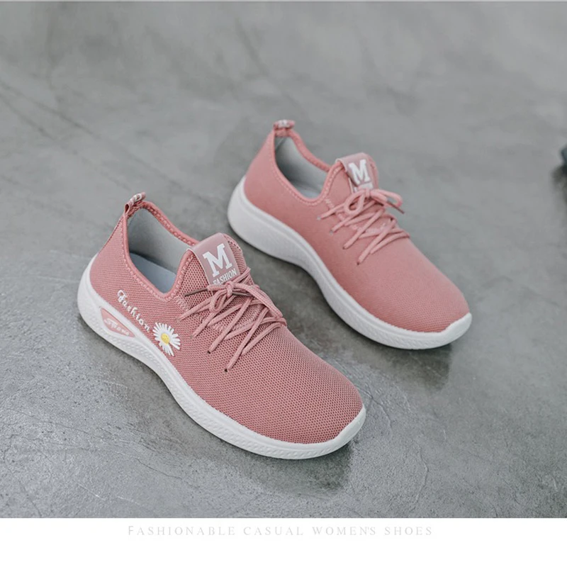 Tênis leves para mulheres, Tênis adultos, Sapatos Net Respiráveis, Solado Macio Confortável, Sapatos Solteiros Casuais ﻿ 2