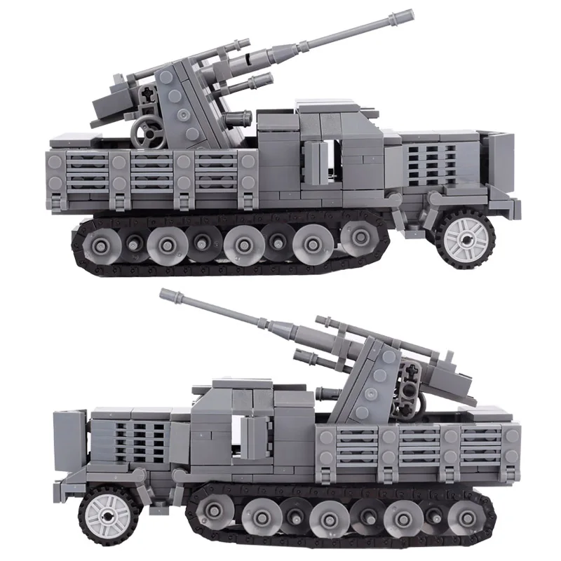 WW2 Building Blocks German Marder Tank Destroyer Model Military Weapons Sd.Kfz.135 Armored Tank Army MOC Accessories Toys Childs