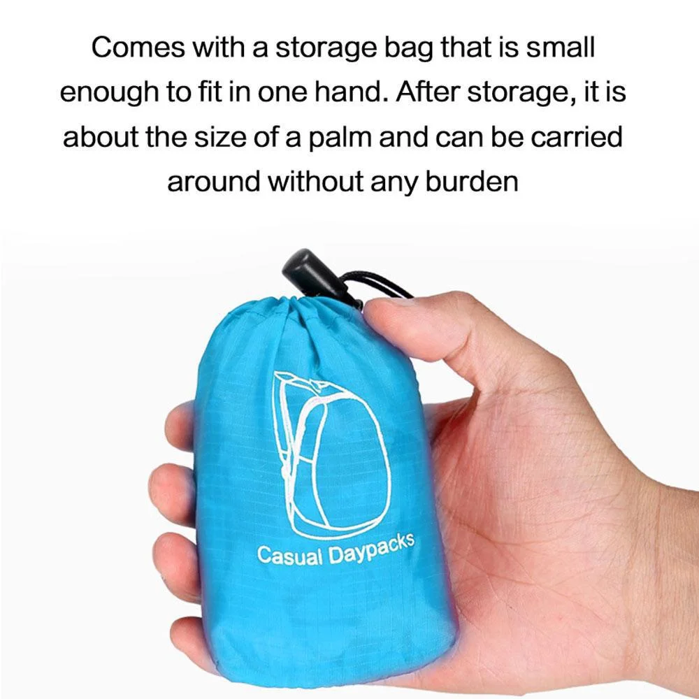 Ultra-Light Foldable Waterproof Sports Backpack - Portable Outdoor Travel Bag for Camping, Running, Fitness, and Shopping