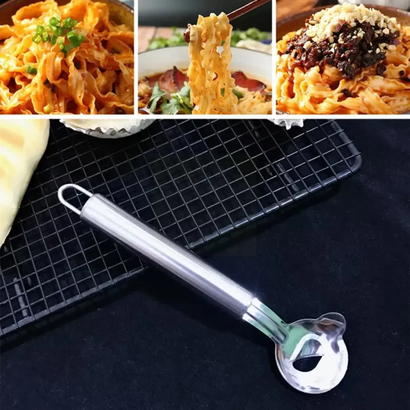 Household Stainless Steel Noodles Dough Cutter Manual Gadget Knife Sliced Wide Cooking Tools Kitchen Gadget Pasta Wide Mouth New
