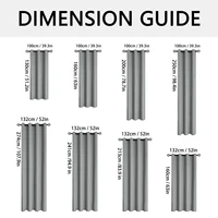 2pcs Solid 100% Blackout Curtain - Curtains for Bedroom and Living Room - UV Protection, Easy Sliding, and Stylish Design 2